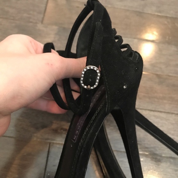 Ralph Lauren | Black Suede Heels - Picture 7 of 8